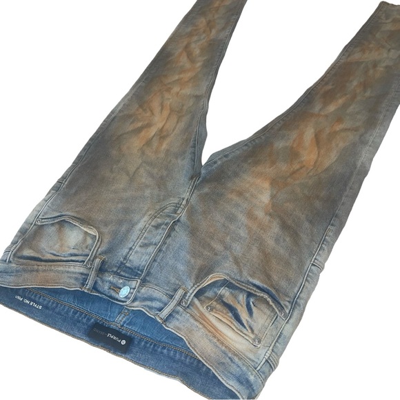 Purple Brand Two-Tone Faded‎ Effect Jeans - Picture 8 of 14